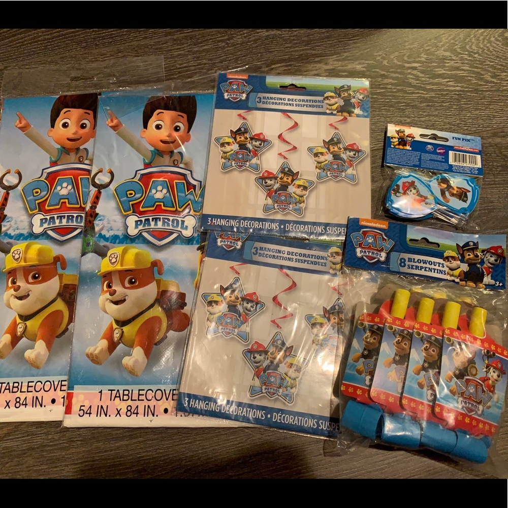 Paw patrol party decorations